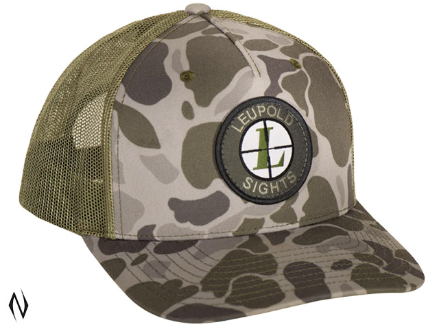 LEUPOLD DUCK CAMO TRUCKER HAT GREEN Image