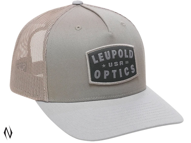 LEUPOLD USA TRUCKER HAT KHAKI/GREY Image