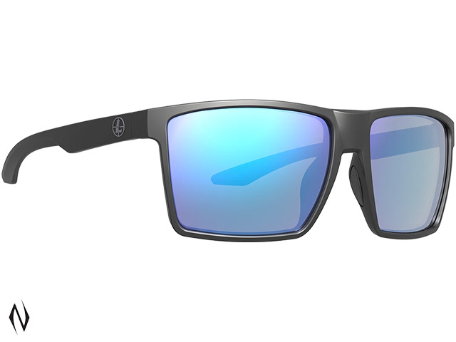 LEUPOLD SUNGLASSES DESOTO MATTE BLACK BLUE MIRROR Image