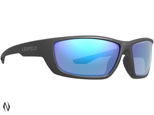 LEUPOLD SUNGLASSES CHEYENNE MATTE BLACK BLUE MIRROR Image