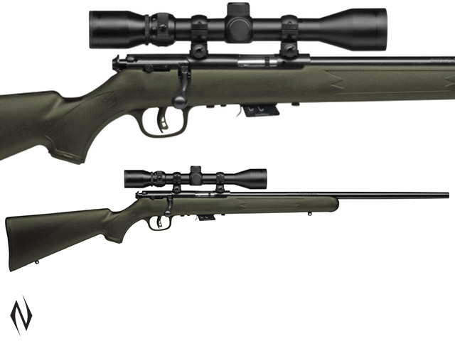 SAVAGE MKII 22LR F BLUED SYNTHETIC OD GREEN PACKAGE Image
