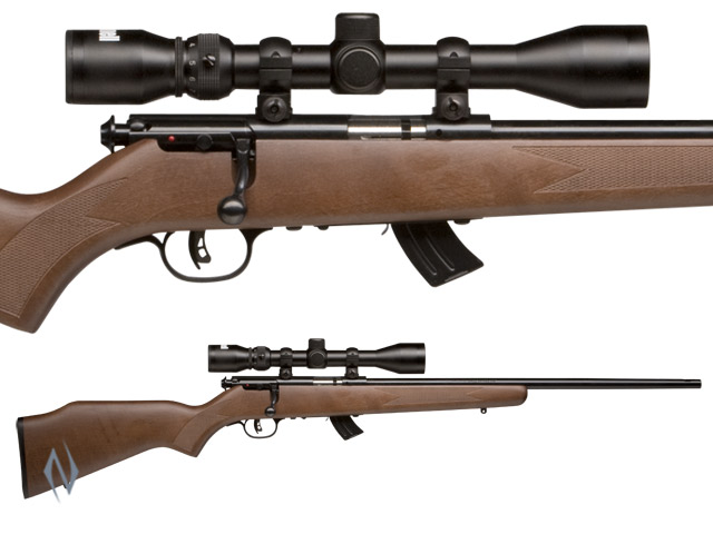 SAVAGE MKII 22LR G BLUED WOOD 10 SHOT PACKAGE Image