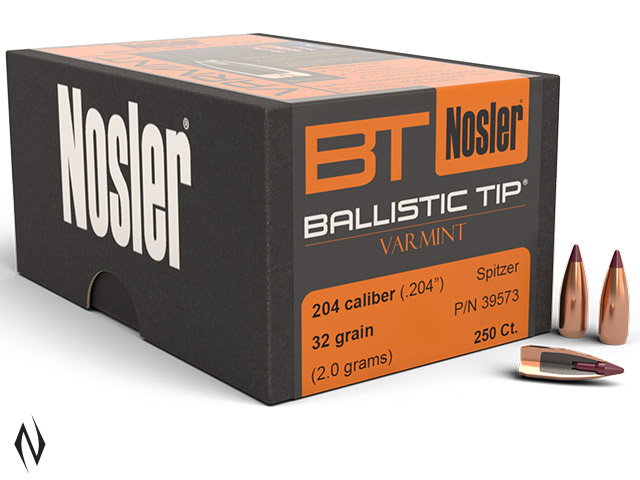 NOSLER 204 32GR BALLISTIC TIP 250PK Image