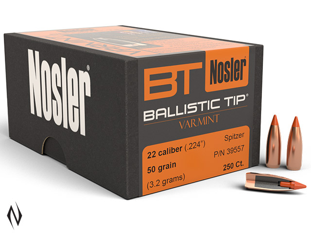 NOSLER 224 50GR BALLISTIC TIP 250PK Image