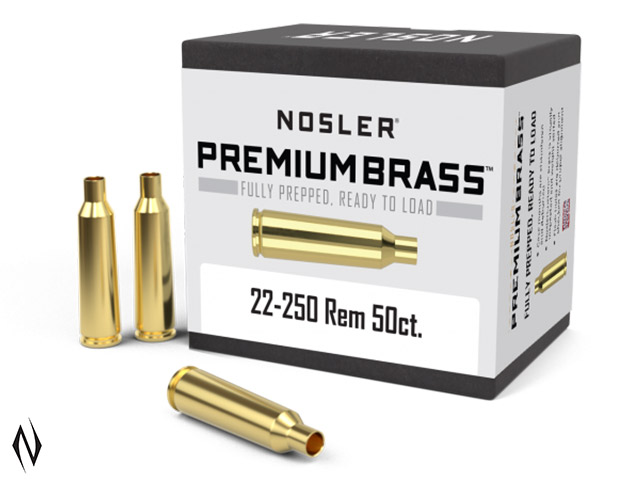 NOSLER PREMIUM BRASS 22-250 50PK Image