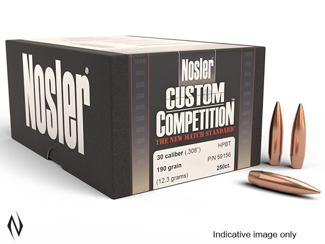 NOSLER 30 190GR HPBT CUSTOM COMP 100PK Image