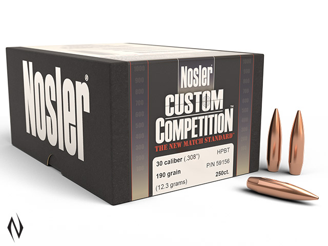 NOSLER 30 190GR HPBT CUSTOM COMP 250PK Image