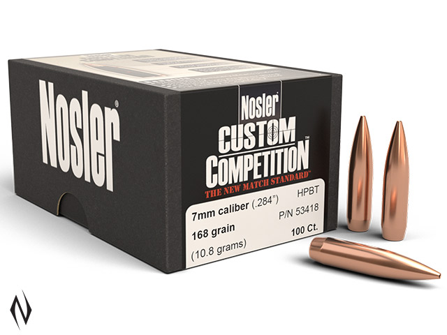 NOSLER 7MM 168GR HPBT CUSTOM COMP 100PK Image