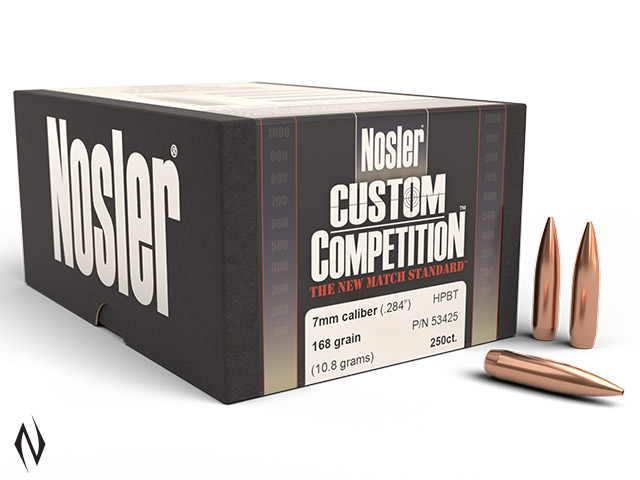 NOSLER 7MM 168GR HPBT CUSTOM COMP 250PK Image