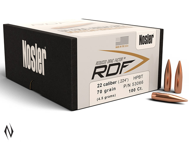 NOSLER RDF 224 70GR HPBT 100PK Image