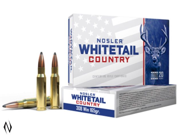 NOSLER WHITETAIL AMMO 308 WIN 165GR SB SP Image