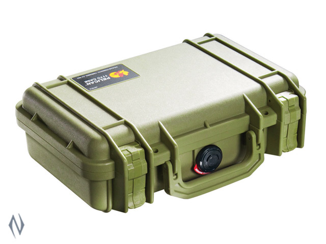 PELICAN 1170 SMALL HANDGUN CASE OD GREEN Image