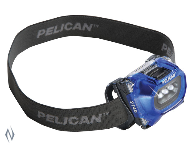 PELICAN HEADLAMP 2740 LED BLUE 66 LUM 3 X AAA Image