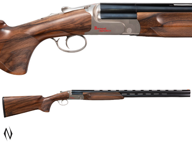 PERAZZI HT TRAP 12G 75CM NICKEL RECEIVER RED WRITING ADJ STOCK CHOKES 1 BARREL Image