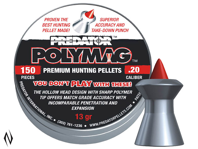 PREDATOR POLYMAG PELLETS 20 CAL 13GR 150 PK Image