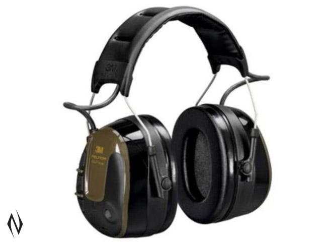 PELTOR PROTAC SHOOTER GREEN ELECTRONIC EAR MUFFS 32DB AS/NZS 1270:2002 Image