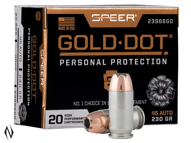 SPEER AMMO 45 ACP 230GR HP GOLD DOT Image