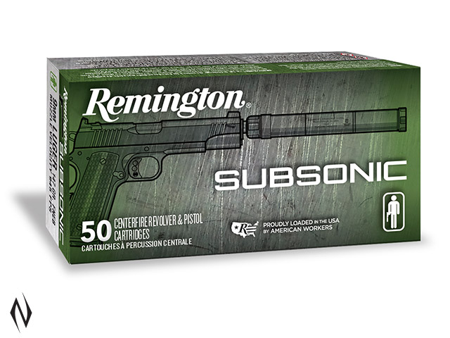 REMINGTON 9MM LUGER 147GR FNEB SUBSONIC 50 PK Image