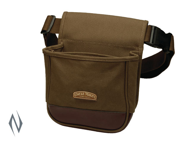 UNCLE MIKES DELUXE SHOT SHELL POUCH CANVAS BROWN Image