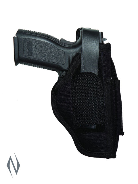 UNCLE MIKES AMBIDEXTROUS SIDEKICK HOLSTER BLACK SIZE 15 + MAG POUCH Image