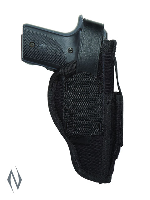 UNCLE MIKES AMBIDEXTROUS SIDEKICK HOLSTER BLACK SIZE 1 + MAG POUCH Image